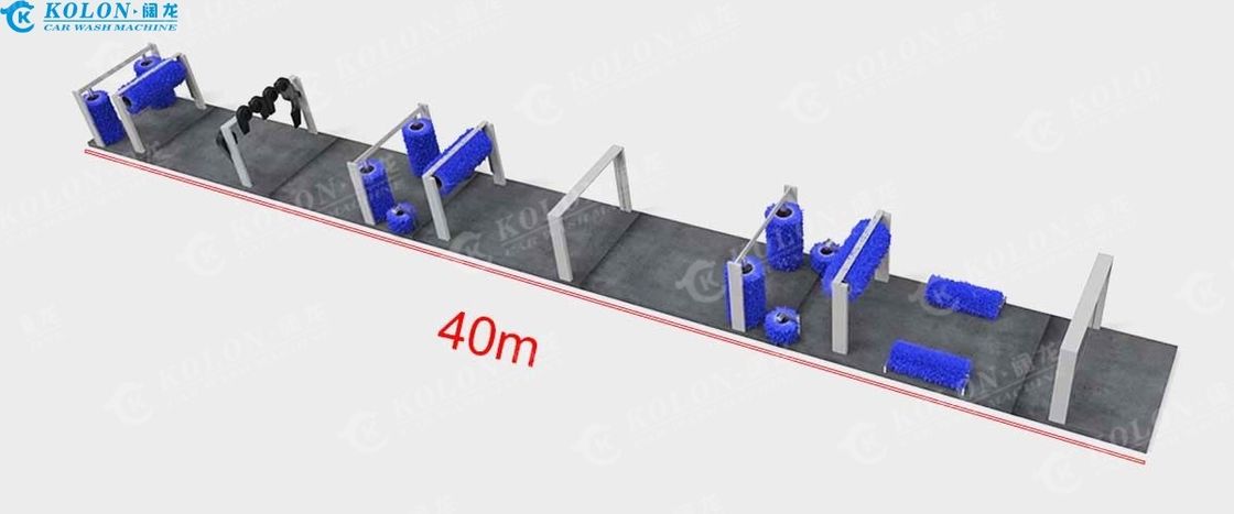 15 ブラシ トンネル 車洗濯機 15 ブラシ ホットディップ 熱電鋼枠と柔らかいタッチ ブラシ 長持ち長さ 40000mm