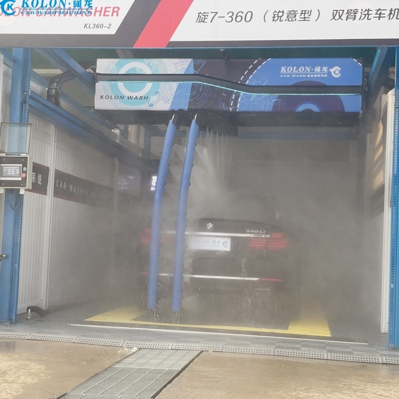 高圧水噴射 触覚のない洗車機 プロの洗浄用 双腕