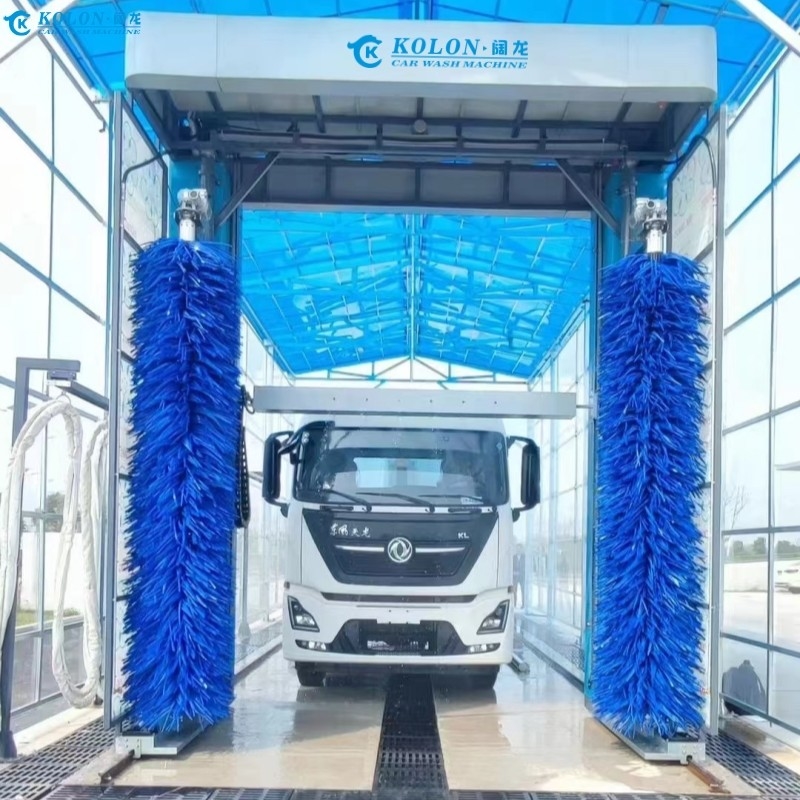 水節約 電動バス洗浄システム PLC制御による80L/カー用水消費