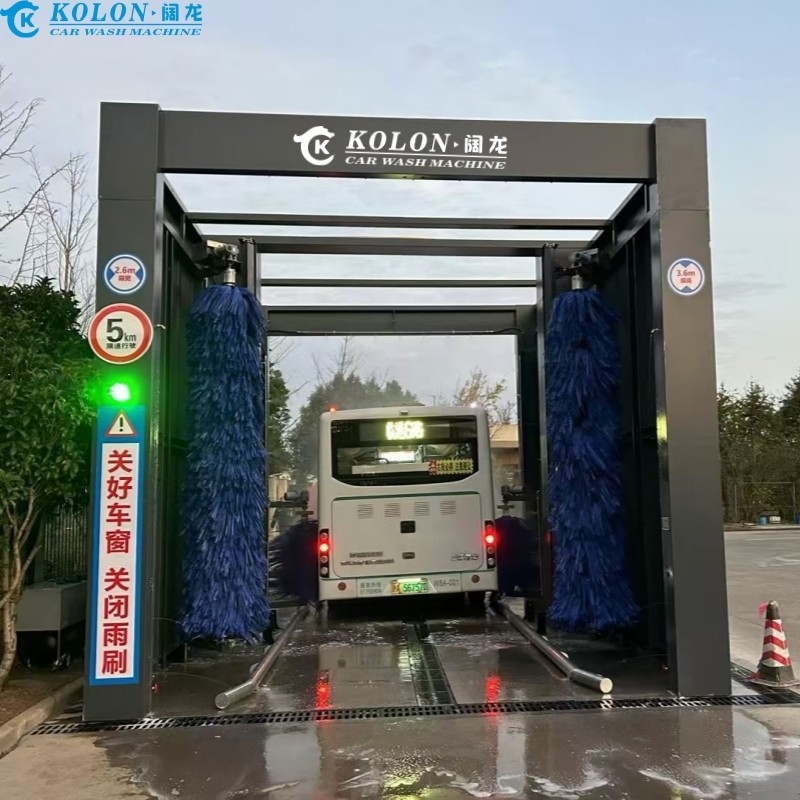 制限のない最大長さのバス清掃機1台あたり3〜5分時間の節約
