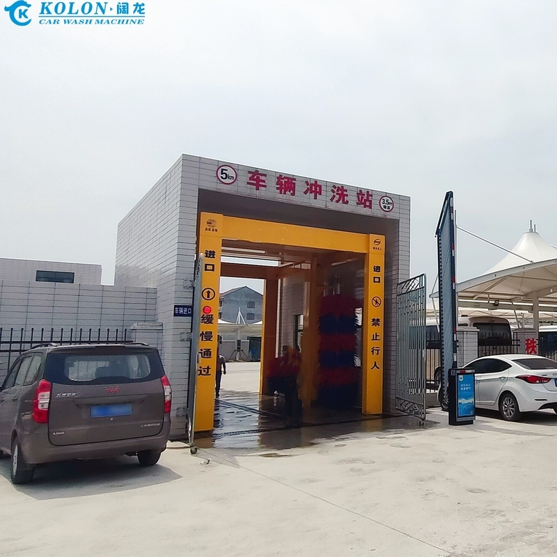67kw パワフル オートマティック バス クリーニング マシン PLC コントロール システム 迅速 3-5 分 洗濯